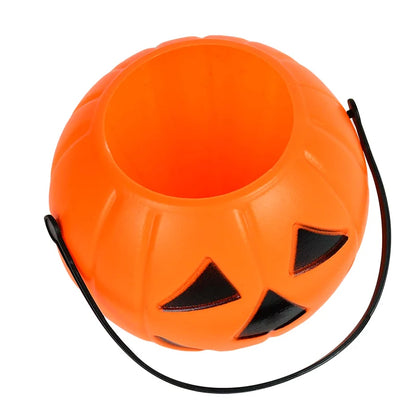 1/3Pc Halloween Candy Bucket Pumpkin Bucket Portable Basket Kids Favor Trick or Treat Bucket Halloween Party Decoration Supplies